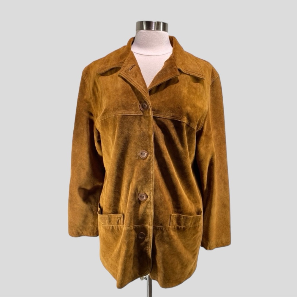 Vintage 90s Genuine Suede Jacket (L)